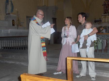 Le baptème d'Evan
